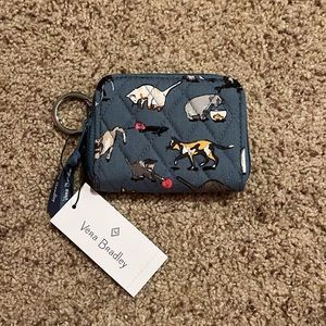 NWT Vera Bradley RIFD Petite Zip-Around Wallet Cat’s Meow
